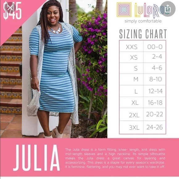 Lularoe Julia Dress‎ - Picture 7 of 7
